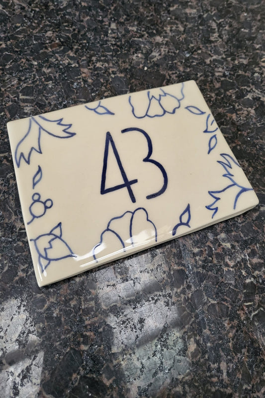 House number plate - Customizable