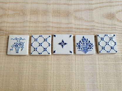 Small earthenware tiles - Decor - set of 10