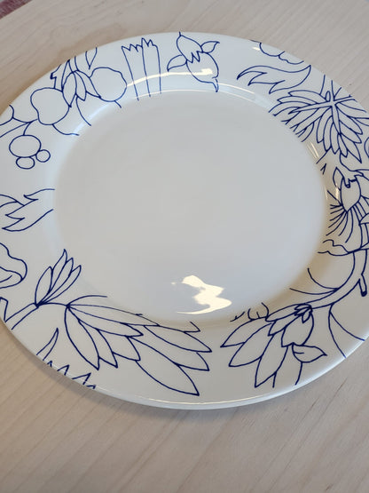 Dinner plate - Border pattern